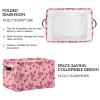 ALAZA Bow Cherry Cartoon Funny Large Storage Basket for Organizing Foldable Storage Bin for Shelves Home with Handles 1 Pack view 2