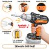 SpringFlower 51Pcs Kids Tool Set with Toy Chainsaw& Electronic Drill Toy, Toddler Tool Set, Construction Toys Tool for Kids age3,4,5,6,7,8, Tool Kit Toy for Christmas Birthday Gifts view 3