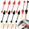 GDOOL 1.0mm RC Cars Body Clips with Pull Tabs for Universal 1/14 1/16 1/18 SCX24 Remote Control Car Compatible with Redcat HPI Himoto HSP Exceed Truck Buggy(8 Pieces, Black & Red) view 1