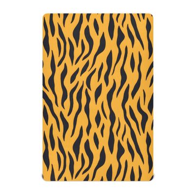Tigers Skin Leopard Print Crib Sheets for Boys Girls Fitted Sheet Soft Baby Toddler Bed Mattresses Fits Standard Crib Mattress Pads 28 x 52 in