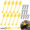 GDOOL 1.0mm RC Cars Body Clips with Pull Tabs for Universal 1/14 1/16 1/18 SCX24 Remote Control Car Compatible with Redcat HPI Himoto HSP Exceed Truck Buggy(10 Pieces,Yellow) view 1
