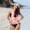 Unomor Hawaii Themed Party Favors Set Flower Headband and Necklace Leis Decorations for Luau Beach Wedding Festival Celebrations view 3