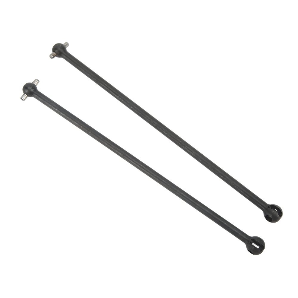 2Pcs RC Drive Shaft Steel Efficient Drivetrain Rust Resistant RC CVD Drive Shaft for ARRMA 1/5 Outcast Kraton 8s (Black)