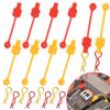 GDOOL 1.0mm RC Cars Body Clips with Pull Tabs for Universal 1/14 1/16 1/18 SCX24 Remote Control Car Compatible with Redcat HPI Himoto HSP Exceed Truck Buggy(8 Pieces, Orange & Red) view 1