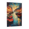 MA6GE8DE 1000 Piece Puzzle for Adults Port Town at Night,Classic Oil Painting Styles Wooden Puzzles,Puzzles Suitable for Entertaining with Family During Holidays,Unique and Beautiful Design view 2