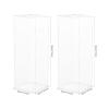 2 Pcs Clear Acrylic Display Cases, 31 Inch Acrylic Box Alternative Glass for Display Doll Display Case for Dustproof Protective for Decoration Showcasing Artwork Collectibles,Etc view 2