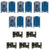 hiBCTR 10x TP4056 Type-C 5V 1A Lithium Charger + 5X MB102 3.3V/5V Power Module with Dual Protection, DC/USB Input view 1