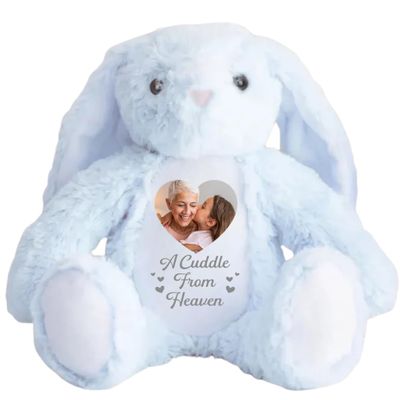 A Cuddle From Heaven - Personalized Stuffed Bunny, A Cuddle From Heaven Memorial Personalized Soft Toy Bunny, A Cuddle from Heaven Memorial Bunny Plush, A Cuddle from Heaven Grandma for Grandkids