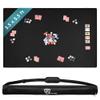 5mm Board Game Mat 42 x 66 Inches, Table Cover for Mahjong, Poker, Playing Cards, Tile Games, Dominoes, and RPG - Neoprene Gaming Playmat, Water Resistant Tabletop with Carrying Bag - Black view 1