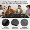 5mm Board Game Mat 42 x 66 Inches, Table Cover for Mahjong, Poker, Playing Cards, Tile Games, Dominoes, and RPG - Neoprene Gaming Playmat, Water Resistant Tabletop with Carrying Bag - Black view 3