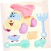 BCOATH 6Pcs Beach Set Sand Play Tools with Beach Dump Truck Shovels and Creative Sand Molds for Outdoor Fun Beach Playing Set view 4