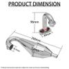 Ecoyin Rc Car Aluminum Exhaust Pipe Set of 23CC-36CC Engine for 1/5 Scale HPI ROFUN ROVAN Kingmotor Baja 5B 5T 5SC SS Buggy Truck Parts view 4
