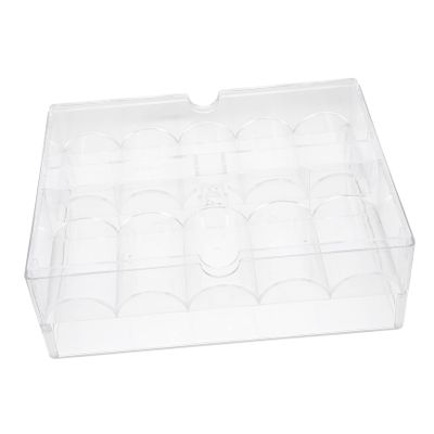 Holibanna Poker Chips Organizer Case Poker Acrylic Chip Storage Tray Poker Chip Holder Box Poker Chips Set