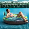 2 Pack 53" Heavy Duty River Tube Float for Adults,Inflatable River Raft Float for Pool Lake Beach with Built-in Cup Holders,Ergonomic Backrest,Durable Grip Handles & Grab Rope,360Lb Weight Capacity view 4
