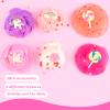 6 Packs Pink Slime Kit, Butter, Clear&Cloud Slime with Cute Lollipop, Flower, Unicorns, Rainbow Charms, Slime Sets for Party Kits, Candy Bag Fillers, Birthday Gifts view 2