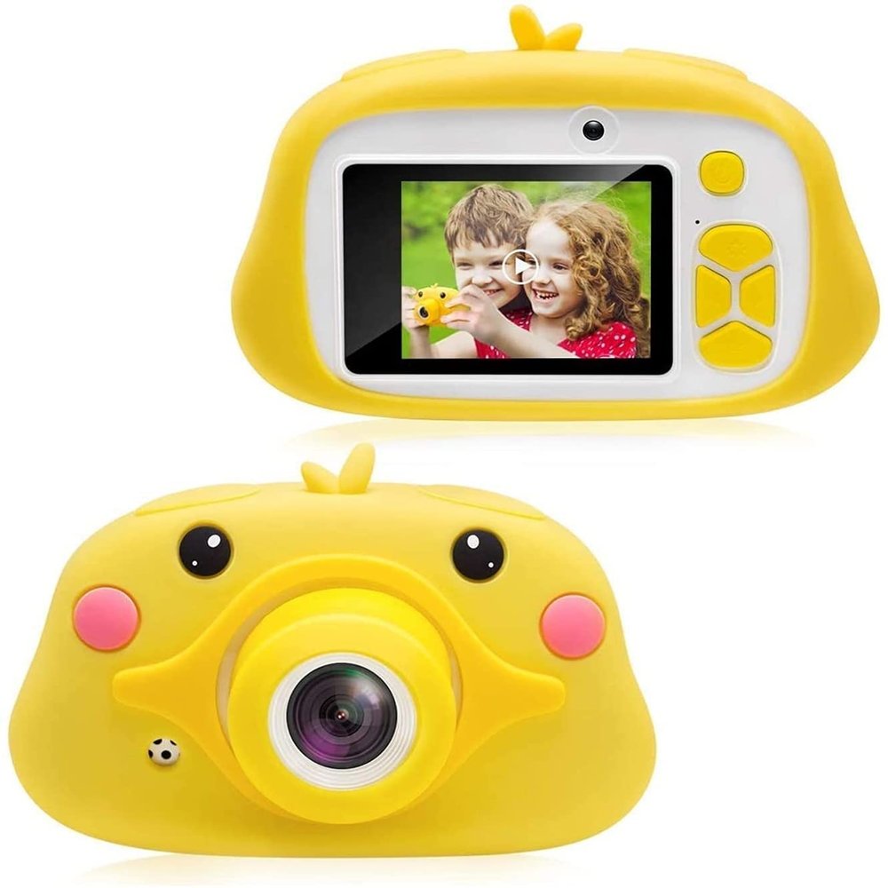HeiDD Kids Camera for Boys Girls Gifts with 16GB Card, 12MP Selfie 1080P HD Digital Video Camcorder Camera for Children Shockproof Mini Child Cameras with Flash