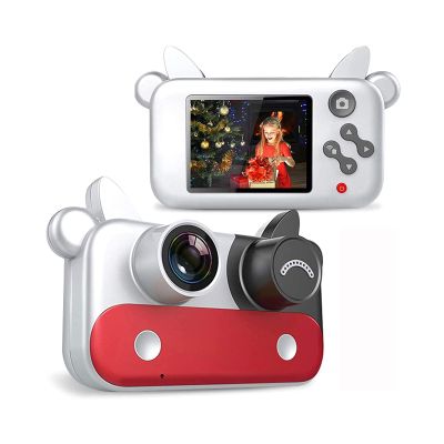 Kids Digital Camera, Children Selfie Video Camcorder 1080P Lens 2.4 Inch HD, Best Christmas Electronic Gifts Toys for Age 3-10 Years Old Boys & Girls Toddlers