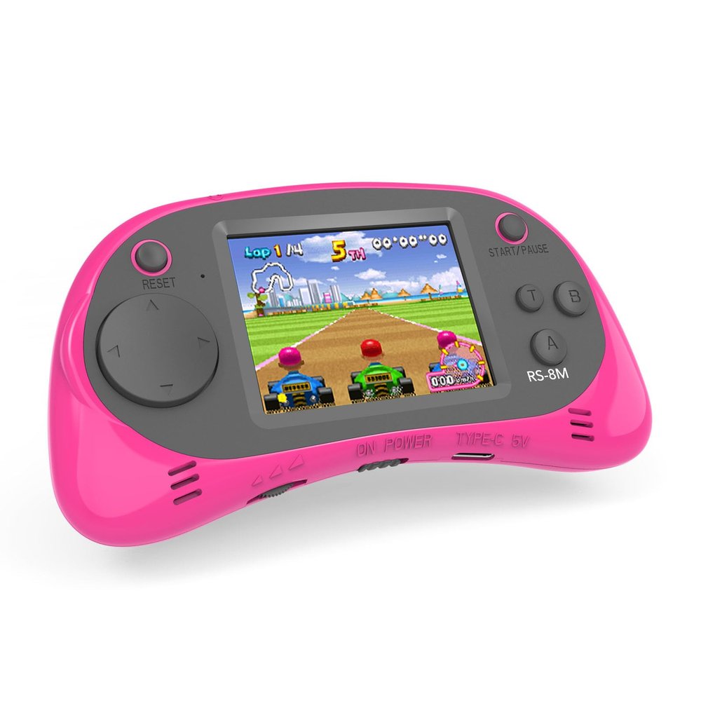 Handheld Games for Kids -16 Bit Retro Video Game with 220 HD Electronic Games - 2.5'' IPS Portable Travel Game Gifts for Boys Girls Ages 4-12
