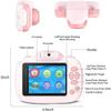 HeiDD Kids Digital Camera for Girls Toy Camera Kids Video Camera, 2.4 Inch Kids Camcorder Video Recorder with 16GB SD Card view 2
