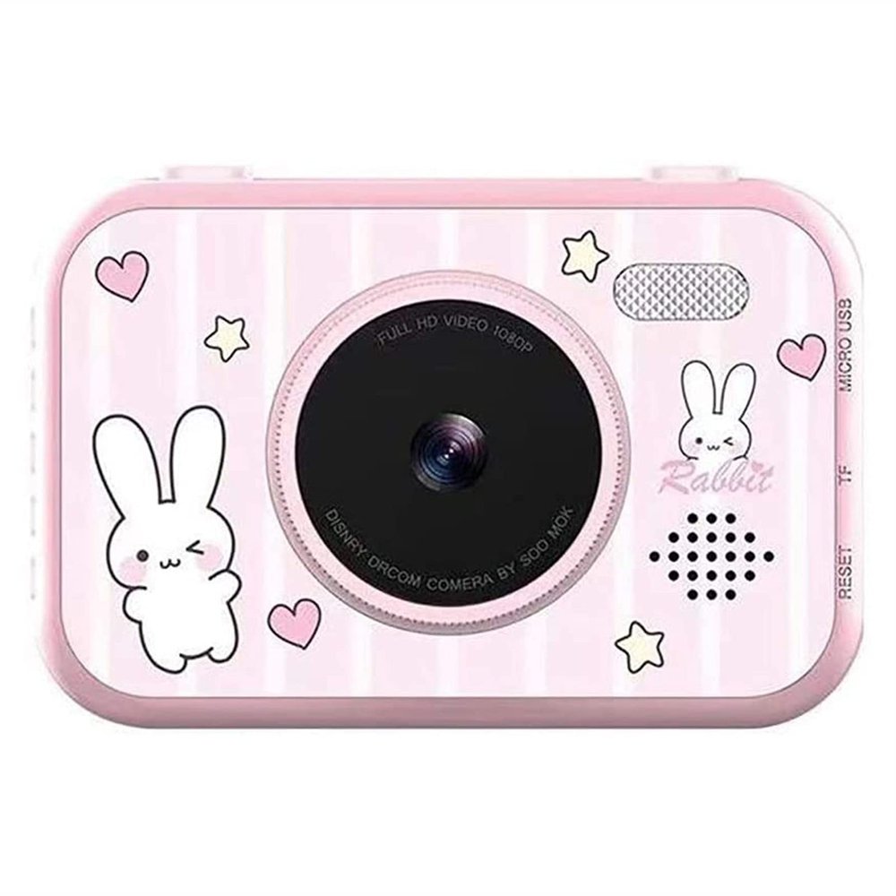 HeiDD Kids Digital Camera - 12MP Children's Selfie Camera with 3.5 Inches Large Screen for Boys and Girls,1080P Rechargeable Electronic Camera with 32GB TF Card(Pink)