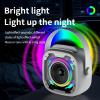 Karaoke Microphone for Kids Mini Portable Bluetooth Karaoke Speaker with 2 Wireless Mics and Light for Family Home Party view 2