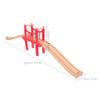 Abaodam 1set Wooden Train Track Bridges and Support Accessories Creative Track Building for Boys and Girls Expandable Play Scenes Compatible Train Toy view 2