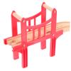 Abaodam 1set Wooden Train Track Bridges and Support Accessories Creative Track Building for Boys and Girls Expandable Play Scenes Compatible Train Toy view 3