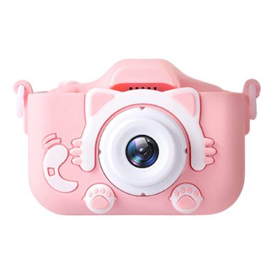 HeiDD Kids Camera for Girls and Boys, Kids Digital Dual Camera 2.0 Inches Screen 20MP Video Camcorder Anti-Drop Children Cartoon Selfie Camera, Camera for Kids with Games, Birthday Gift(Pink)