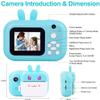 HeiDD Camera for Kids Camera for Girls 24MP Kids Digital Camera, 2.4" Screen Toddler Camera Kids Selfie Video Camera Children Toy Camera for Kids(Pink) view 2