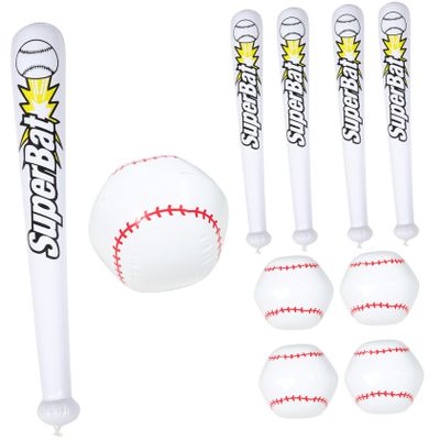 BESPORTBLE 1set Inflatable Baseball and Bat Beach Toy for Fun Includes Inflatable and Bat for Pool Parties and Outdoor Activities