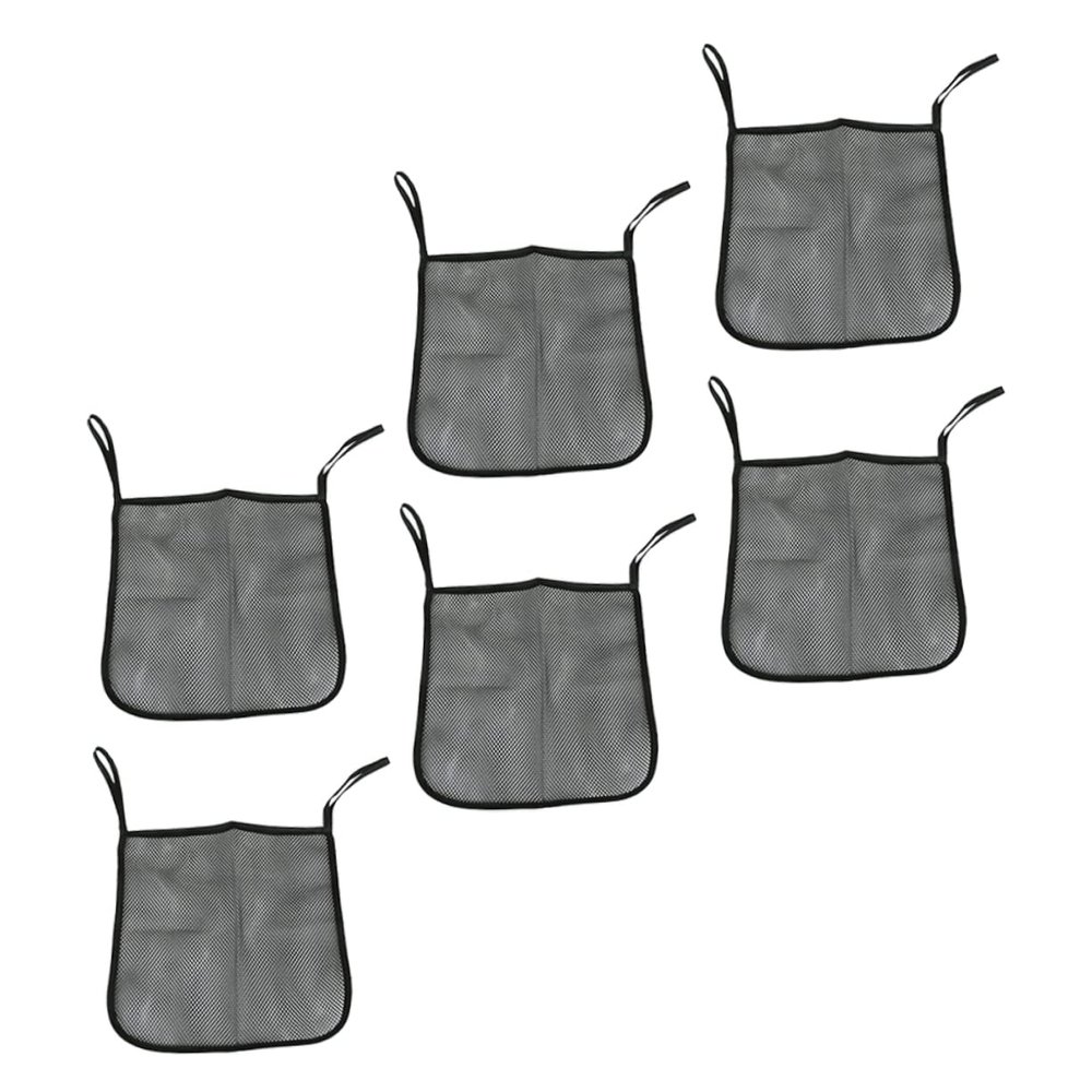 ULDIGI 6pcs Stroller Organizer Bag Storage Organizer for Diaper Caddy Hanging Storage Bag Mesh Shower Bath Toy Holder