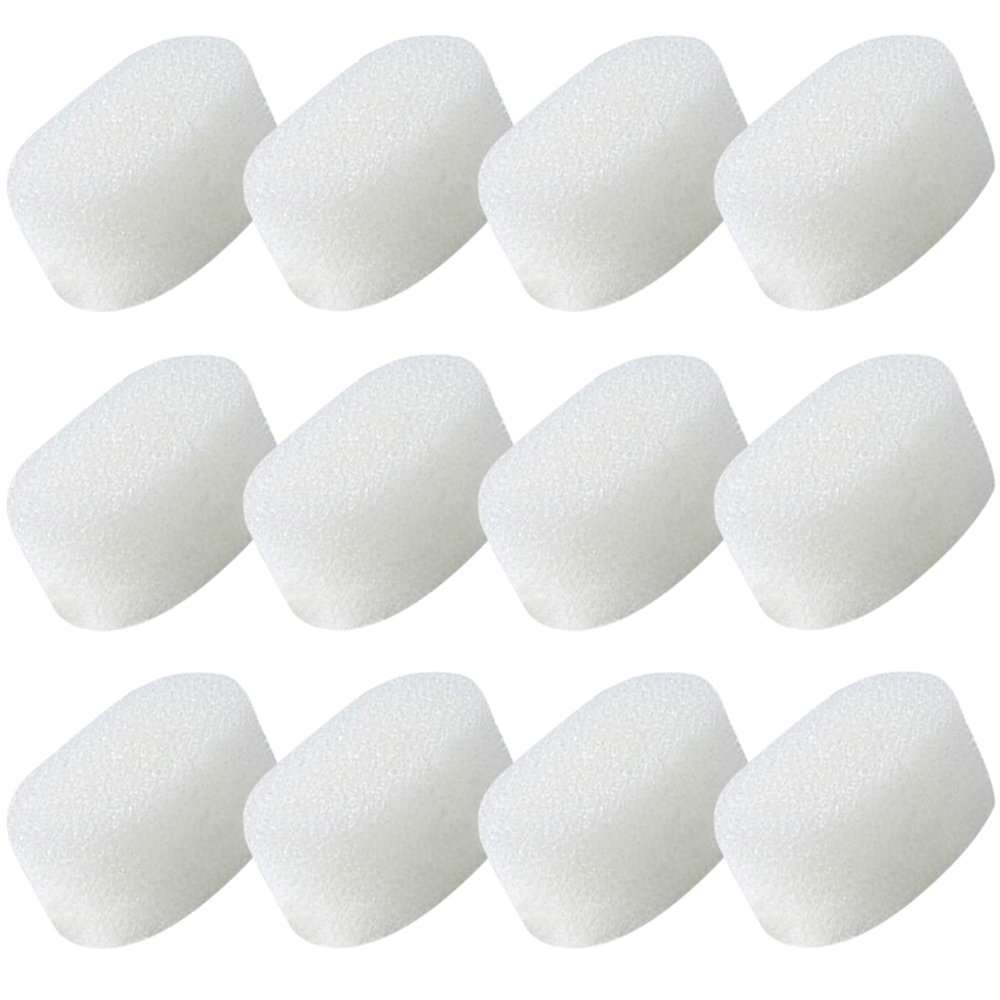 12PCS Bottle Brush Replacement Sponge Cup Cleaning Brush Sponges Head Baby Bottle Scrubber Brush Replacement Sponge (Replacement Sponges 12PCS)