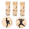 BRIGHTFUFU 3sets Wooden Exercise Dice for Home Fitness Fun Workout Game for Yoga Family and Activities and Lightweight Design for Easy Carrying view 3