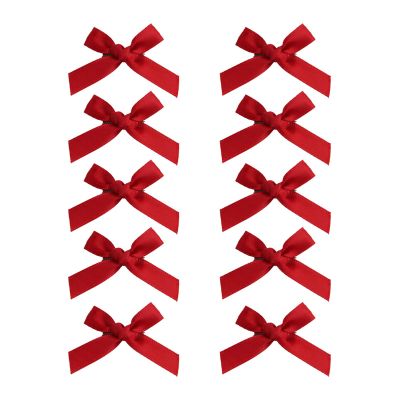 baojielai 10 Pcs Kids Small Bow Hair Clips Solid Color Hair Bands Styles for Party Favors