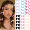 baojielai 10 Pcs Kids Small Bow Hair Clips Solid Color Hair Bands Styles for Party Favors view 2