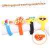 BRIGHTFUFU 10pcs Silicone Wristbands Adorable Cartoon Bracelets for Boys and Girls for Parties and Events and Comfortable Soft Rubber Wrist Straps Random Style view 4