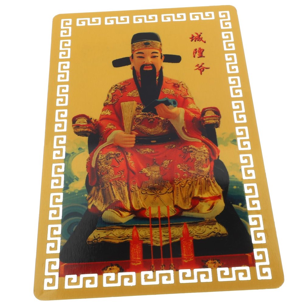 CAXUSD Chinese Traditional Amulet Card for Year Dragon Taisui Blessing Card Compact Lightweight Design Family and Friends