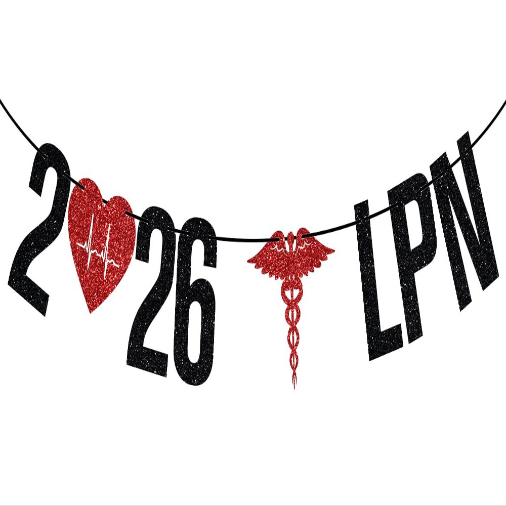 2026 LPN Banner, Congrats LPN Sign, Future Nurse/RN/BSN, Nursing School Grad, Nursing School Survivor Graduation Party Decorations