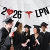 2026 LPN Banner, Congrats LPN Sign, Future Nurse/RN/BSN, Nursing School Grad, Nursing School Survivor Graduation Party Decorations view 2