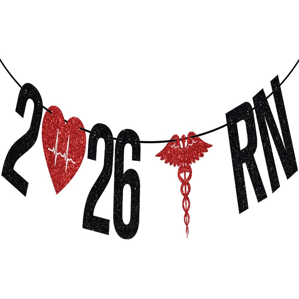 2026 RN Banner, Congrats RN Sign, Future Nurse/BSN/LPN, Nursing School Grad, Medical School Graduation Party Decorations