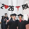 2026 RN Banner, Congrats RN Sign, Future Nurse/BSN/LPN, Nursing School Grad, Medical School Graduation Party Decorations view 2