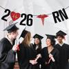 2026 RN Banner, Congrats RN Sign, Future Nurse/BSN/LPN, Nursing School Grad, Medical School Graduation Party Decorations view 4