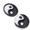 BIUDECO Yin and Trigram Sand Table Resin Crafts for Home Decoration Black Creative Household Ornament for Zen Spaces and Tranquil Environments view 1
