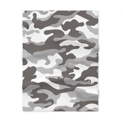 Camo Soft Fleece Baby Blanket/Artic Camo Toddler Cover