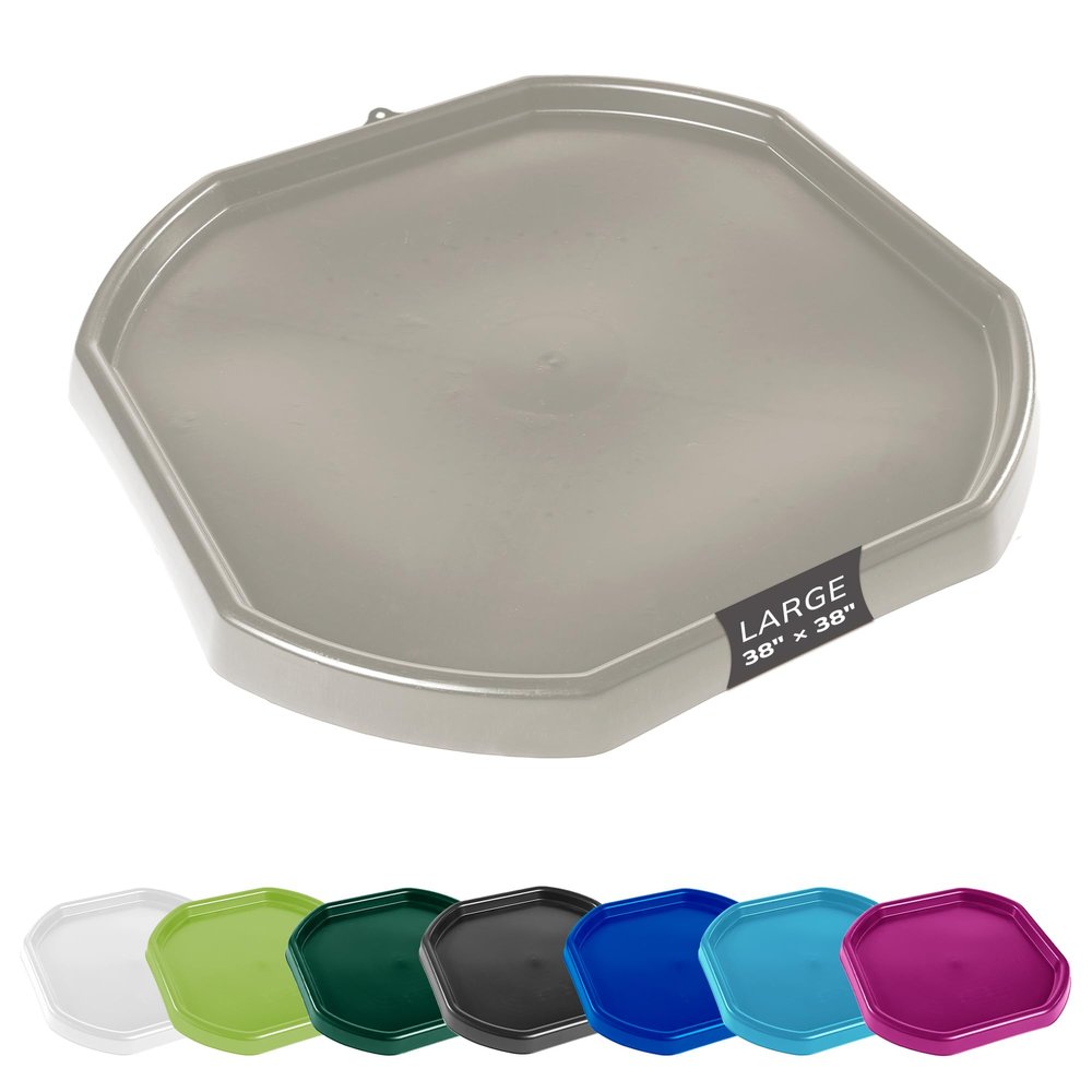 MEKA Large 38"x38" Tuff Tray Grey, Indoor Activity Sensory Tray Children, Outdoor Play Sand and Water Table for Toddlers and Kids, Toy Boys Girls
