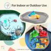 MEKA Large 38"x38" Tuff Tray Grey, Indoor Activity Sensory Tray Children, Outdoor Play Sand and Water Table for Toddlers and Kids, Toy Boys Girls view 4