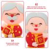 Ciieeo 2pcs Birthday Cake Topper Grandpa Grandma Chinese Style Decorations Happy Birthday Cake Decor view 2