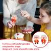 Ciieeo 2pcs Birthday Cake Topper Grandpa Grandma Chinese Style Decorations Happy Birthday Cake Decor view 3