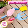 Barbie Garden Set  Real Gardening Tools for Kids with Watering Can, Metal Tools, Flower Pot and Storage Bag  Pink Tool Playset for Outdoors, 6 Pieces view 3