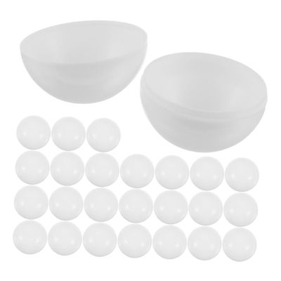 PENIKOKO 50Pcs Plastic Raffle Draw Balls with Openable Lid for Party Games and Holiday Activities Fillable Hollow Capsule Balls for Prizes Suitable for Christmas Halloween and Event Celebrations